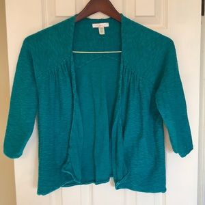 Lux cardigan sweater turquoise cover up